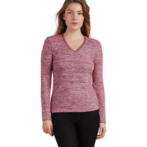 Admas Blouse  V-hals top met lange mouwen Puntilla