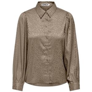 Only Blouse  Shirt Lalley Zora L/S - Weathered Teak
