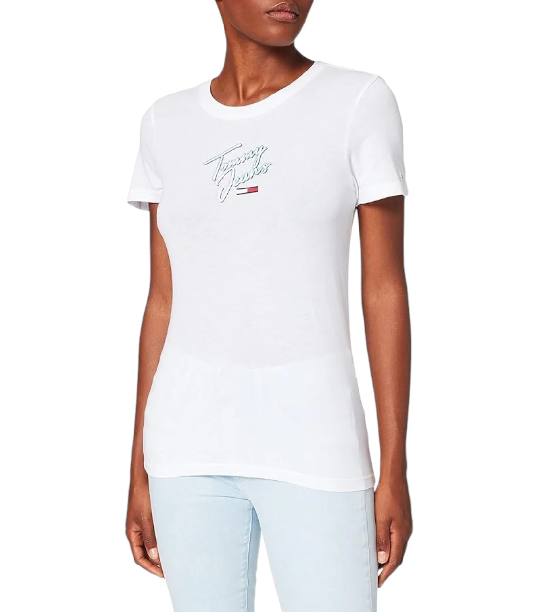 Tommy Hilfiger Overhemd  Essential Logo T-Shirt voor Dames - Wit