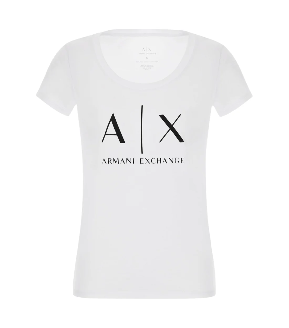 EAX Overhemd  AX Logo T-Shirt voor Dames - Wit