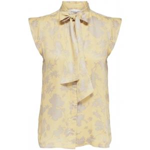 La strada Blouse  Top Blossom S/S - Italian Straw