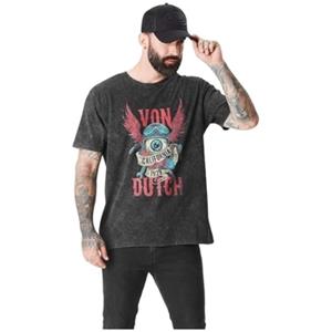 Von Dutch T-shirt  TEE SHIRT JERSEY AVEC LOGO ET ACID WASH