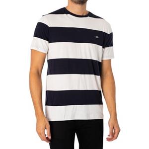 Gant T-shirt Korte Mouw  Bar gestreept T-shirt