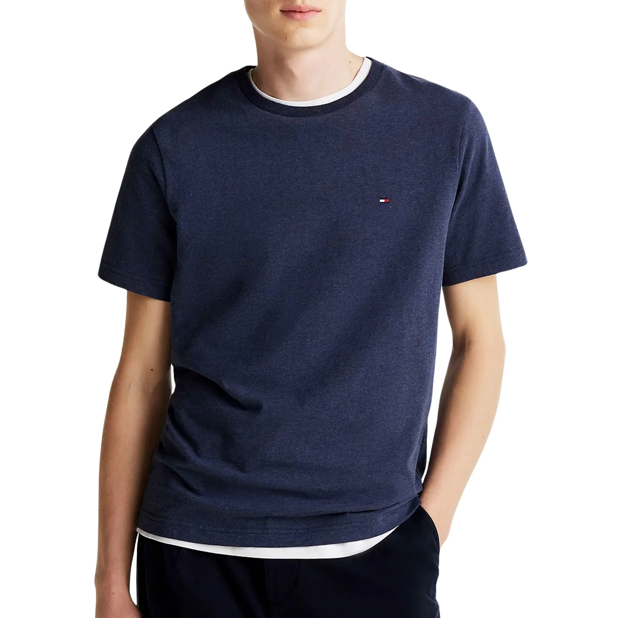 Tommy Hilfiger T-shirt korte mouw essential reg fit heather tee mw0mw37268/dv6