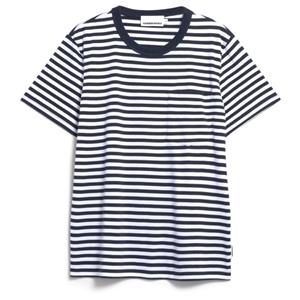 ARMEDANGELS  Maarkos Pocket Stripes - T-shirt, grijs