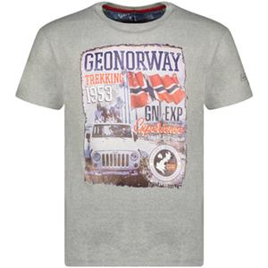 Geo Norway T-shirt Korte Mouw  SW1959HGNO-BLENDED GREY