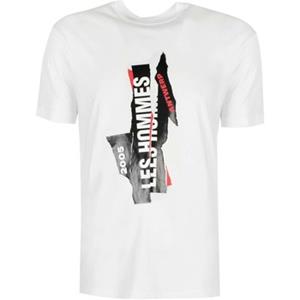 Les Hommes T-shirt Korte Mouw  LJT224-710P | Logo