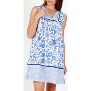Admas Jurk  Mouwloze zomerjurk Etienne blauw