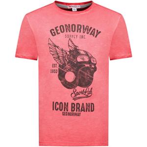 Geo Norway T-shirt Korte Mouw  SY1360HGN-Red