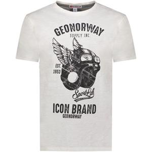 Geo Norway T-shirt Korte Mouw  SY1360HGN-White