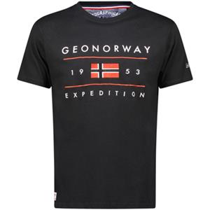Geo Norway T-shirt Korte Mouw  SY1355HGN-Black