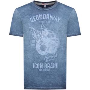 Geo Norway T-shirt Korte Mouw  SY1360HGN-Navy