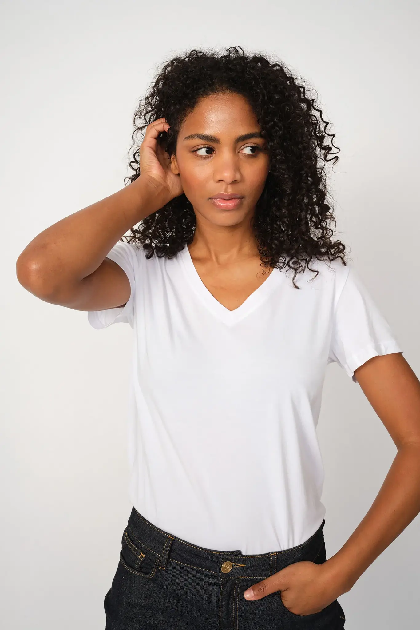 Mos Mosh 168510 101 mosmosh mm dala v-ss basic tee white