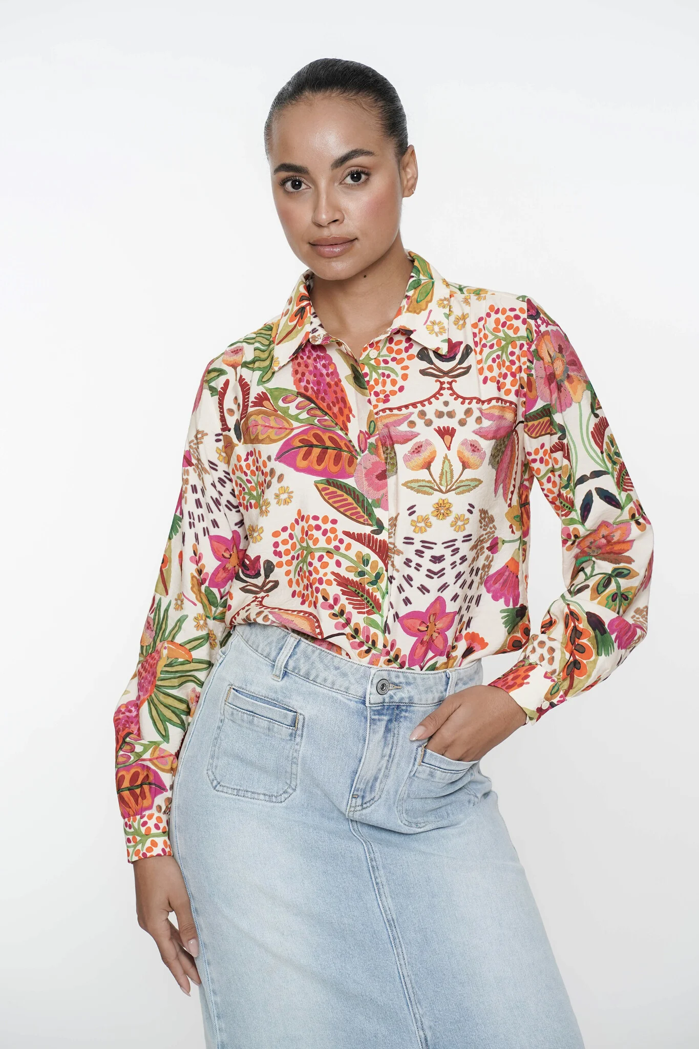 Geisha 53255-20 blouse bohemische print