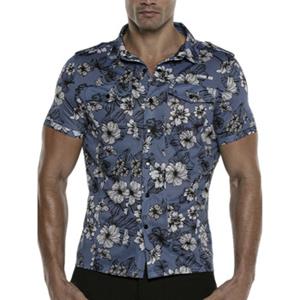 Code 22 Overhemd Lange Mouw  Overhemd met slipe mouwen Vivid Code22
