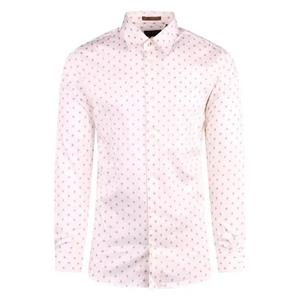 Ted Baker Overhemd Lange Mouw  Pen Dot Geo Print Slim-shirt