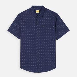 Oxbow Overhemd Lange Mouw  Microprint shirt met korte mouwen GEO