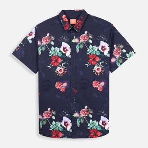 Oxbow Overhemd Lange Mouw  Slub-print shirt met korte mouwen HELLFLO