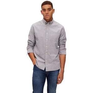 Selected Overhemd Lange Mouw  Noos Regrick Oxford Shirt - Pirate Black