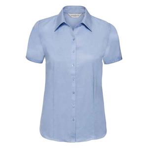Russell Athletic Shirt met korte mouwen in visgraatmotief voor dames