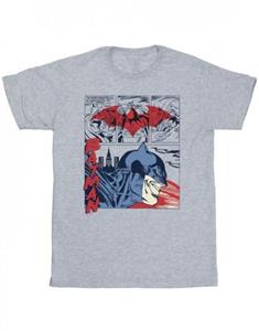 DC Comics Heren Batman stripverhaal T-shirt L grijs