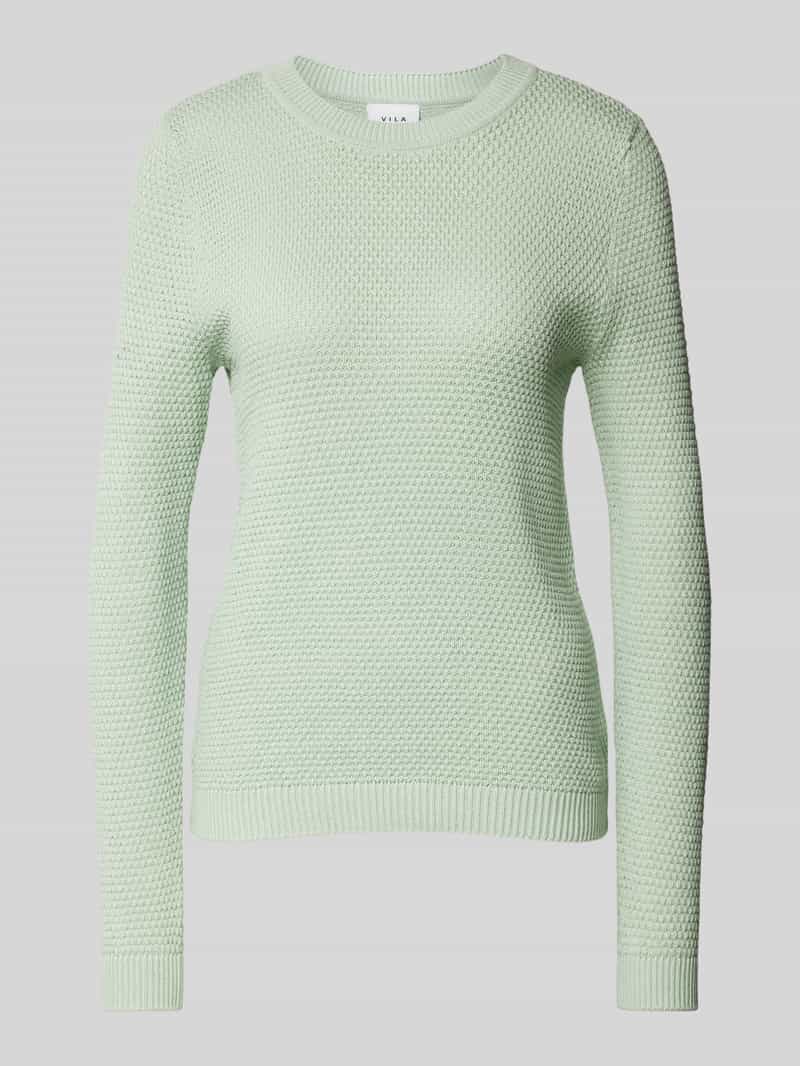 Vila Trui met ronde hals VIDALO O-NECK L/S KNIT TOP- NOOS