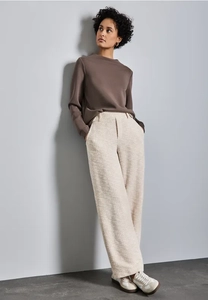 Street One Bouclé broek met rechte pijpen