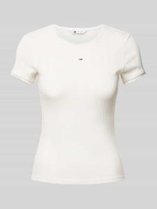 TOMMY JEANS T-shirt TJW SLIM POINTELLE RIB TEE