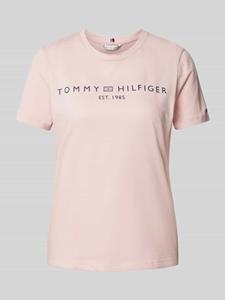 Tommy Hilfiger T-shirt REG CORP LOGO C-NK SS met een logo-opschrift