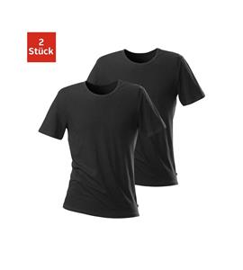 H.I.S T-shirt met ronde hals perfect als ondershirt (Set van 2)