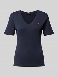 Tommy Hilfiger T-shirt SLIM CODY V-NK SS met geborduurd logo