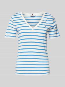 Tommy Hilfiger T-shirt SLIM CODY V-NK SS met geborduurd logo