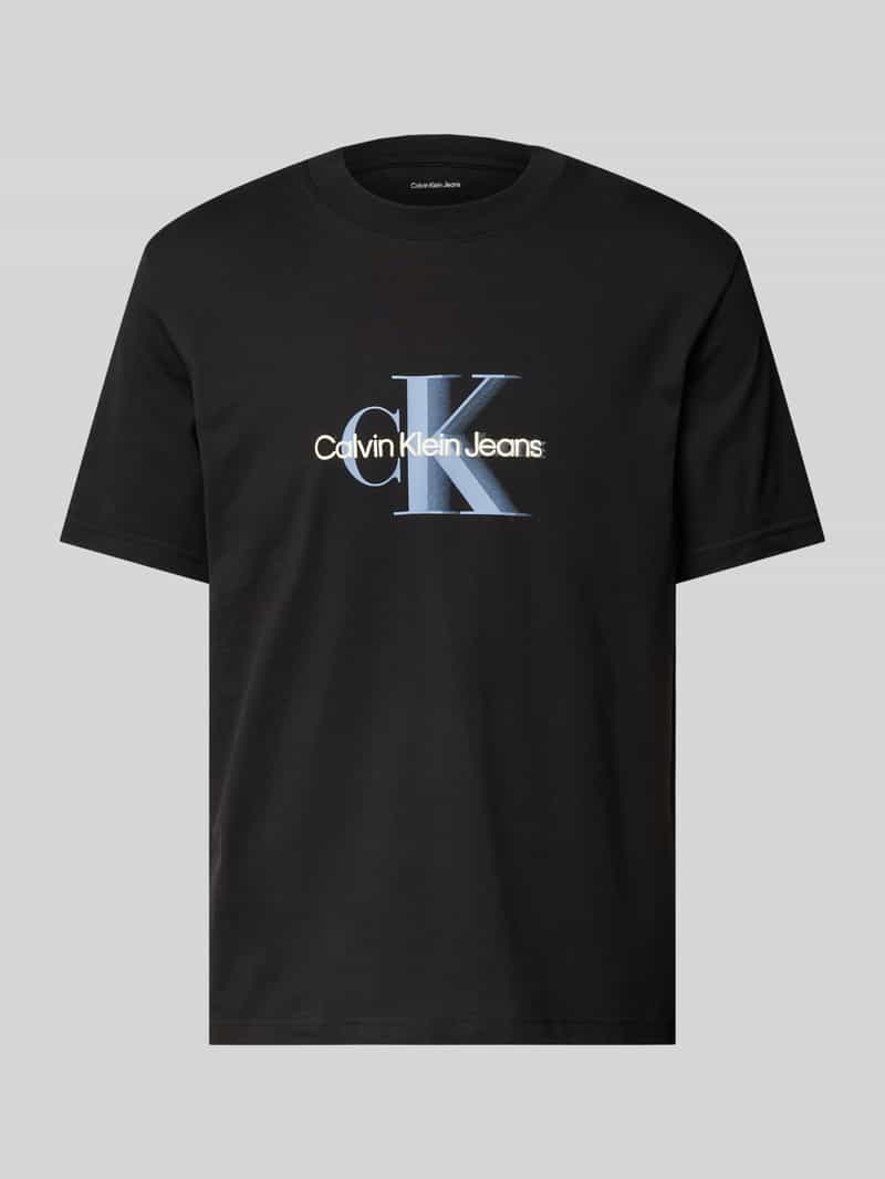 Calvin Klein T-shirt MONOLOGO SHIFT TEE met grote logoprint