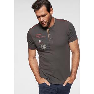 Man's World Henleyshirt Korte mouwen, casual pasvorm, bedrukt, ronde hals, casual