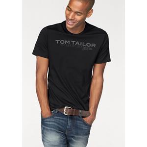 Tom Tailor Shirt met ronde hals met logoprint