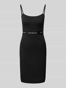 Calvin Klein Jurk met spaghettibandjes LOGO ELASTIC STRAPPY DRESS