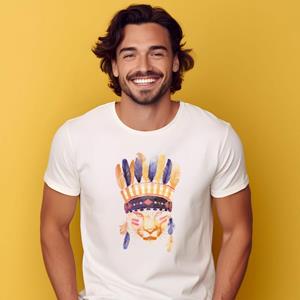 Le Roi du Tshirt T-shirt Homme - BIG CHIEF S wit