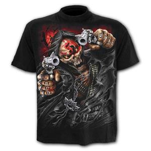 ETST WENDY 005 Dubbele Pistool Schedel Heren T-shirt Punk Stijl 3D Shirt Nieuwe O-hals T-shirt Zomer Mode Tops Jongens Kleding Grote Maat streetwear XS