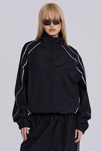 Jaded London Black Vapor Tracksuit Top
