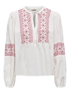 Jacqueline de Yong lulu l/s embroidery shirt wvn 15345478 ski patrol embroidery