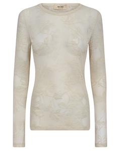 Mos Mosh 170330 loretta velvet leafy blouse