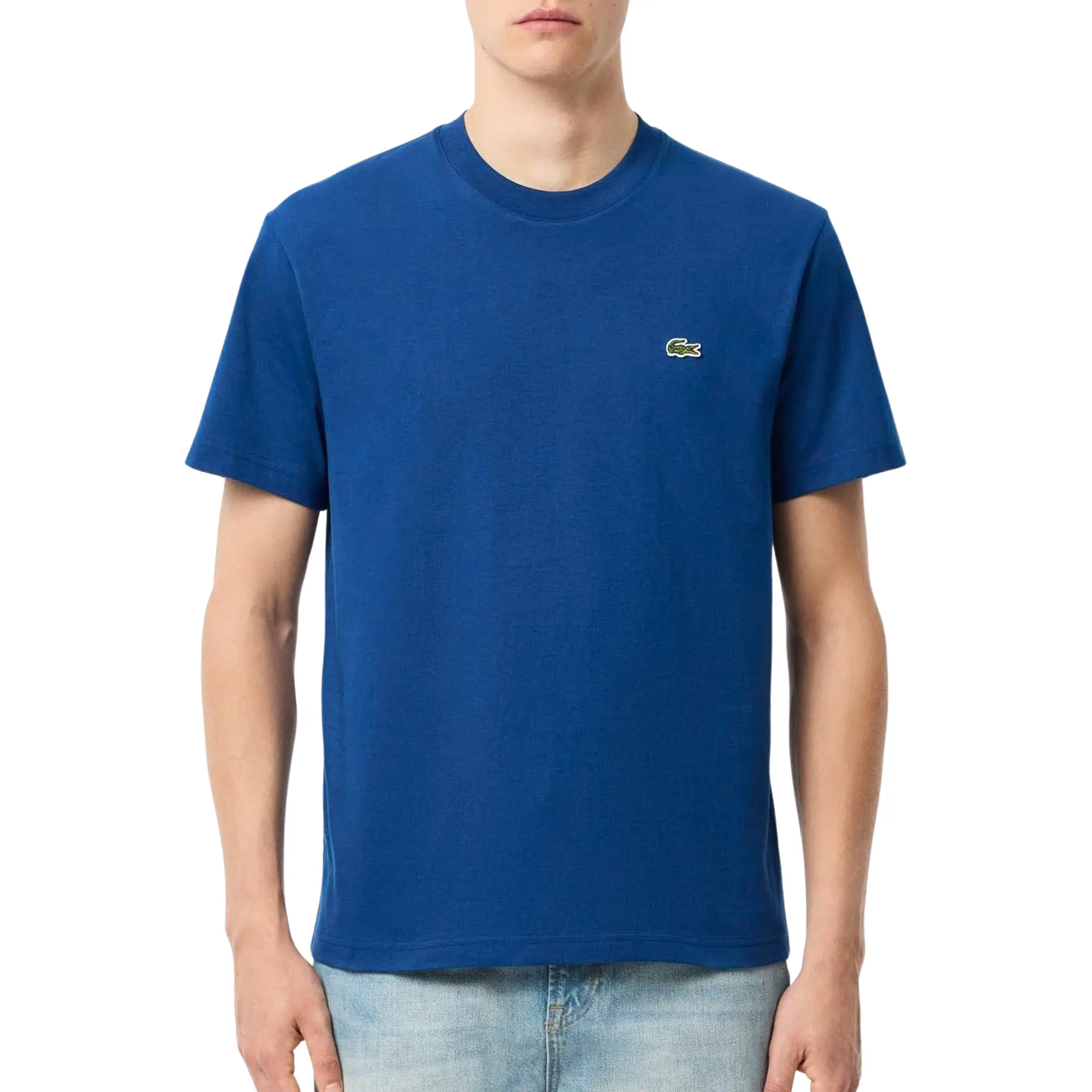 Lacoste T-shirt  Classic Fit Cotton T-Shirt Globe Blue