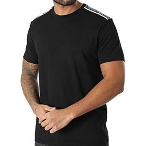 Emporio Armani T-shirt  Beach Woven Tape Logo T-Shirt Black