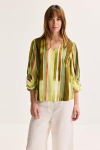 Mayerline Printblouse Met Gedrapeerde Mouwen