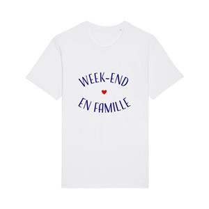 Ma Petite Tribu T-shirt Homme - WEEK-END EN FAMILLE S wit