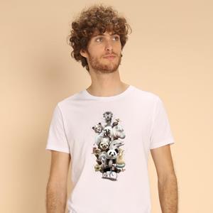 Le Roi du Tshirt T-shirt Homme - ZOO ESCAPE S wit
