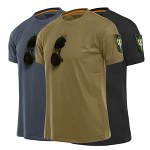 DSorothy Outdoor T-shirt Heren Los Casual Korte mouwen Stretch Snel drogend Camouflage Training T-shirt Outdoor Korte mouwen Heren XS