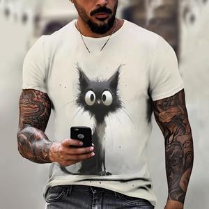 ETST WENDY 05 Zomer korte mouw dieren T-shirt voor mannen 3D patroon print casual T-shirt mode straat oversized kleding heren T-shirt streerwear 5XL