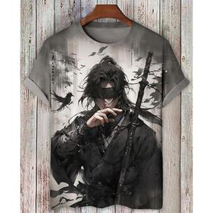 Bobby 2 Casual heren T-shirt Stray Cat patroon bedrukt T-shirt Losse korte mouwen T-shirt Oversized herenkleding Tops Streetwear Zomer S