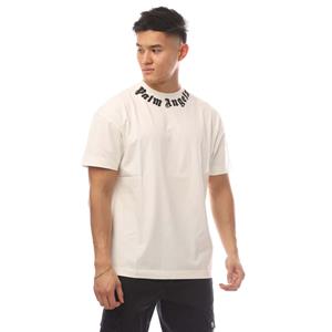 Palm Angels T-shirt met logoprint - Wit